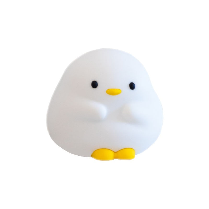 Cute Duck LED Night Lamp Cartoon Silicone USB Rechargeable Sleeping Light