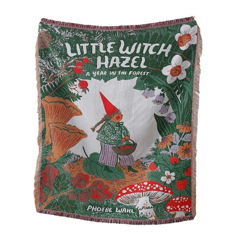 Customized High-End Christmas Office Nap Blanket 100% Cotton Jacquard Tapestry