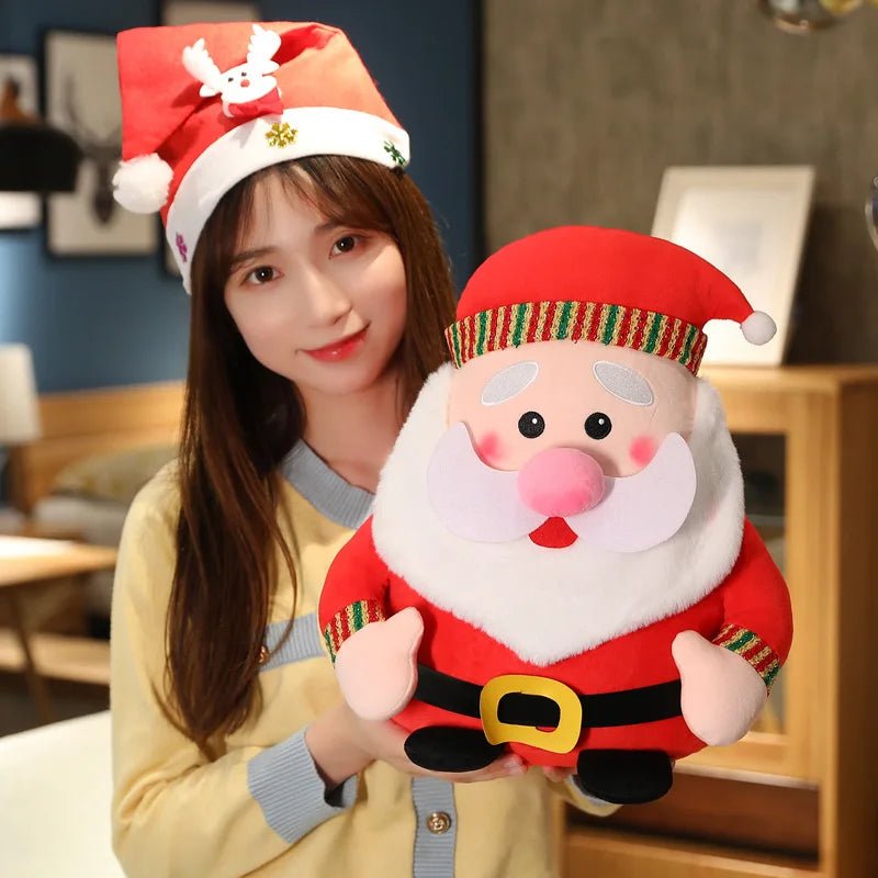 1pc 20CM Lovely Santa Claus Plush Toy Cute Elk Snowman Stuffed Doll Christmas Home Decor Kids New Year Gifts