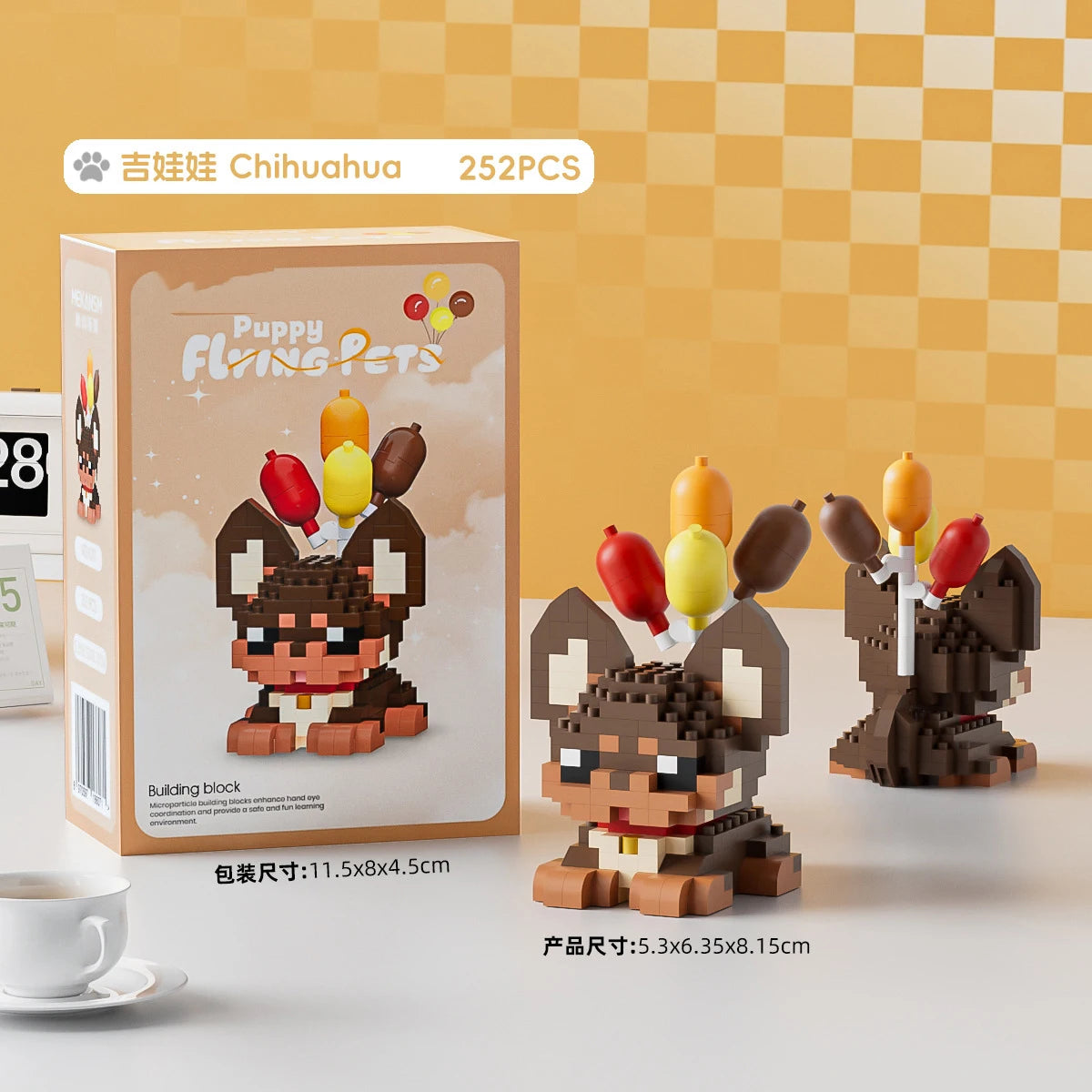 Animal Small Particle Dog Cat  Mini Building Blocks DIY Assembly Brick Sets Educational Toys for Kid 10 To 12 Year Birthday Gift