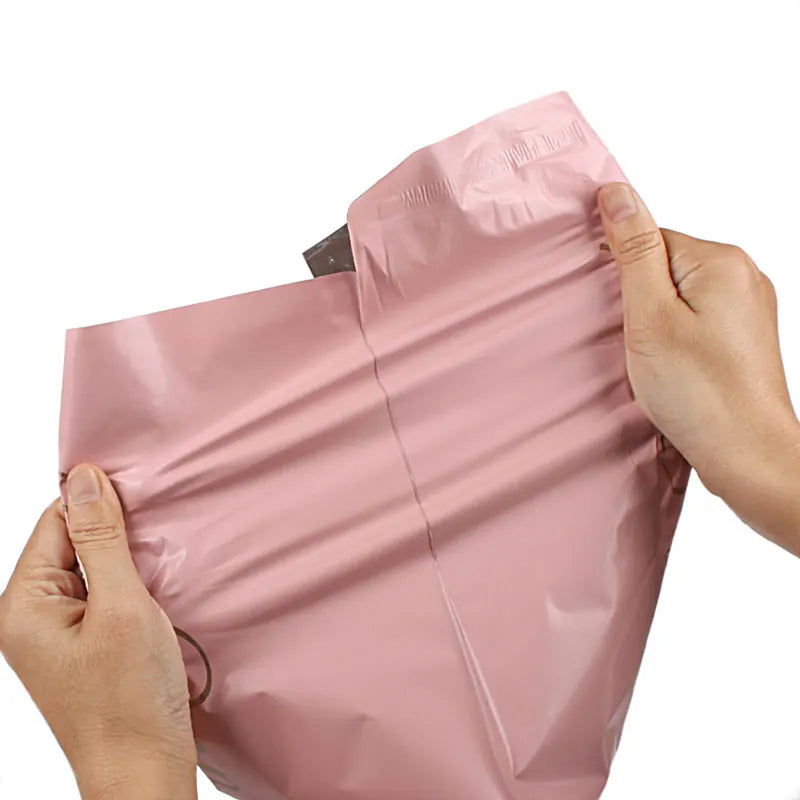INPLUSTOP Pink Poly Express Mailing Pouch THANK YOU Clothing Opaque Courier Parcel Bag Envelope Logistics Storage Bags