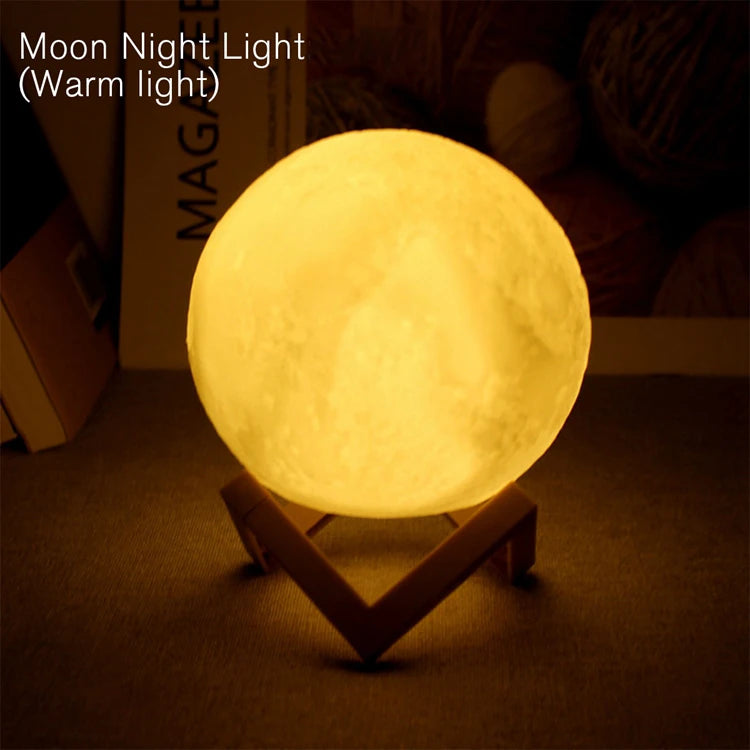 Book Light LED Moon Light Galaxy Light, Moon Night Light