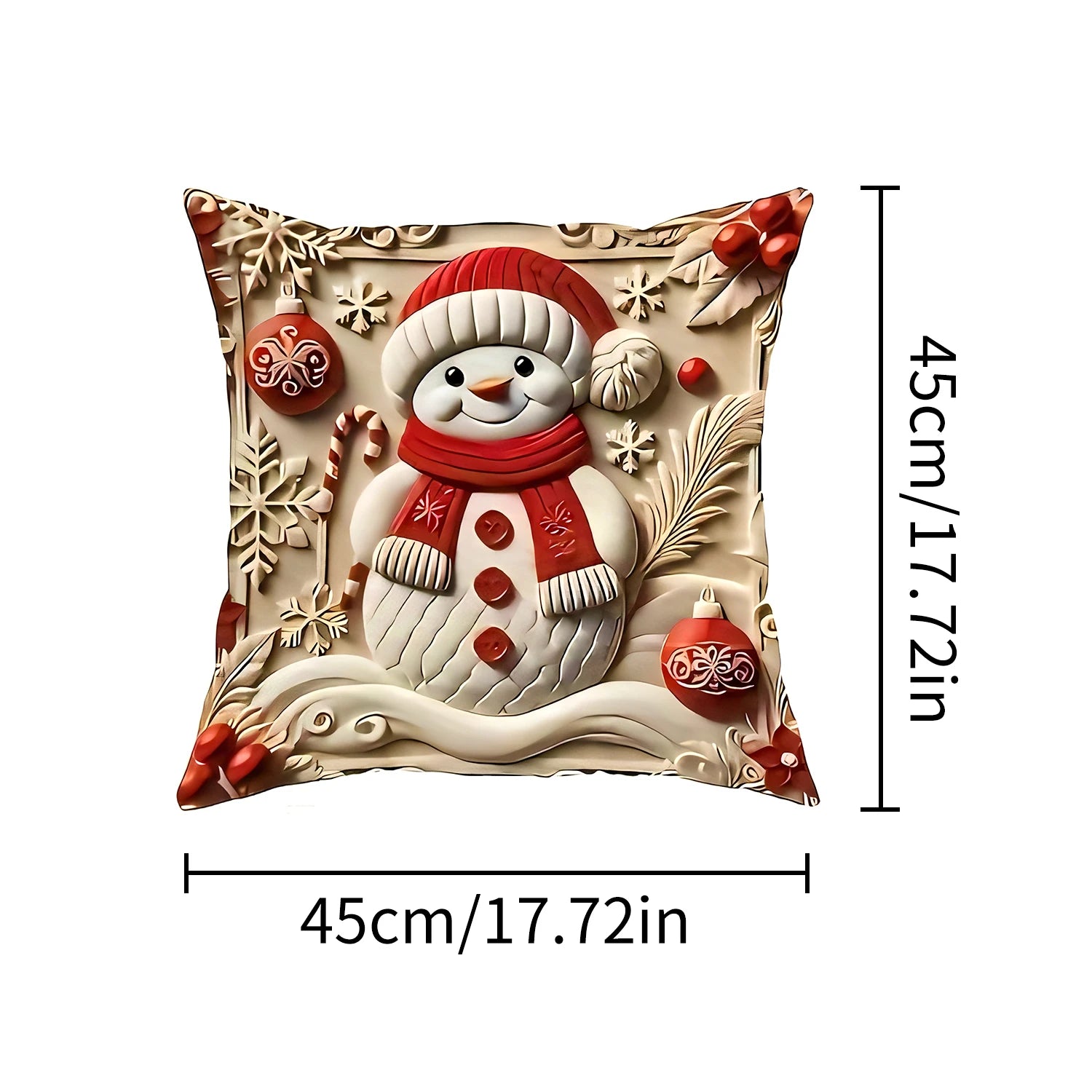1pcs 2D Christmas Pillow Cover Xmas Party Decoration Xmas Holiday Santa Claus Pillow Cover Navidad Natal New Year Gift