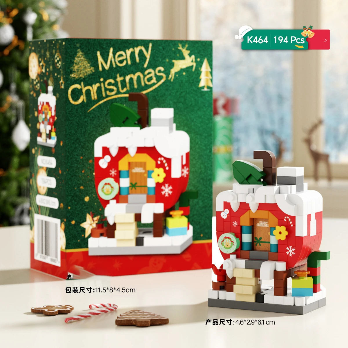 Christmas Gifts Reindeer Mini Building Blocks for Children Girl 6 Year Old christmas winter village mini blocks construction set