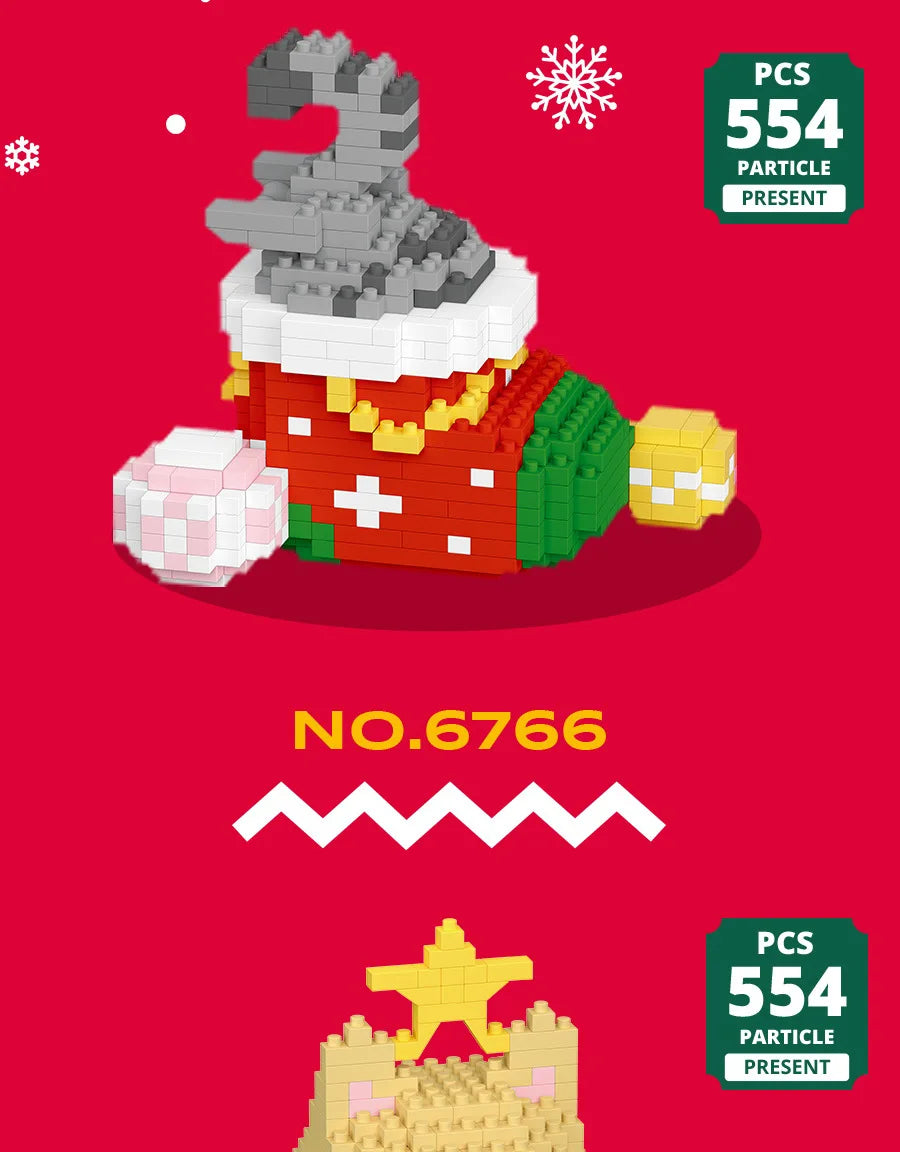 Christmas Gift Adults Particle Micro Building Blocks Bricks Construction Set Toys for Children Girl 6 Year Old Games Child Gifts