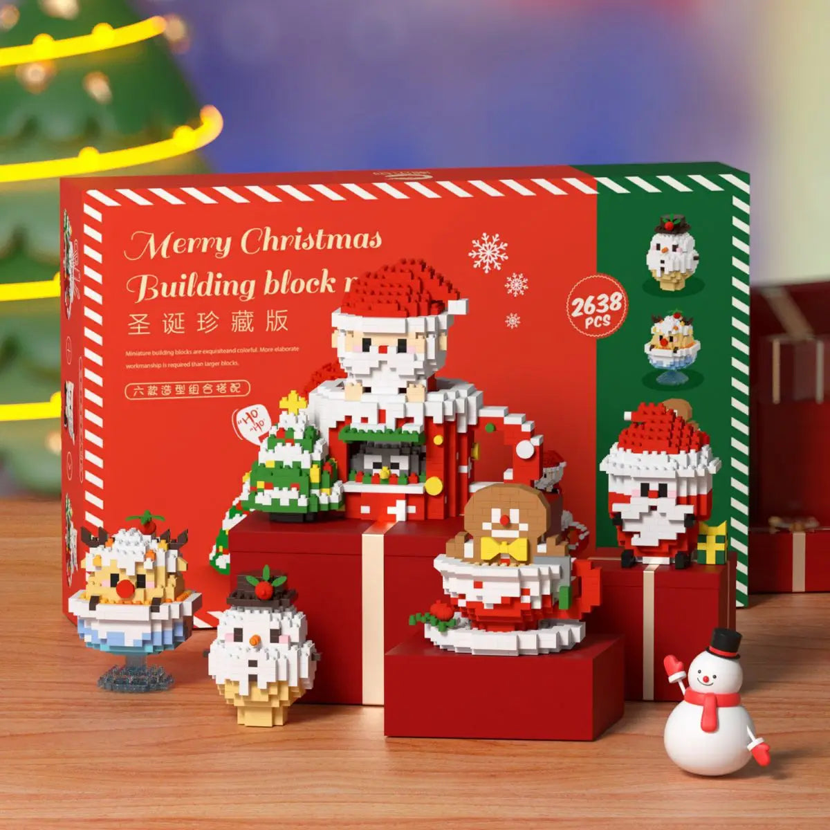 Christmas Gift Adults Particle Micro Building Blocks Bricks Construction Set Toys for Children Girl 6 Year Old Games Child Gifts
