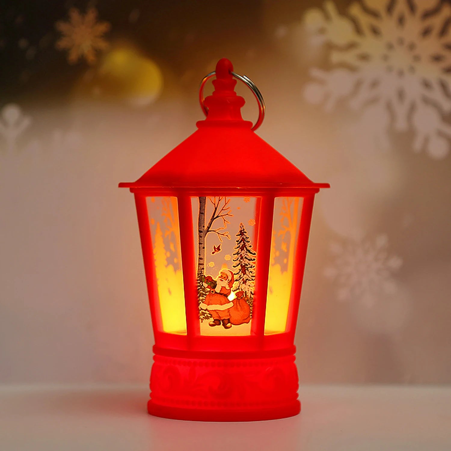 LED Christmas Decoration, Retro Christmas Candle Holder Lamp, Electronic Candle Light,