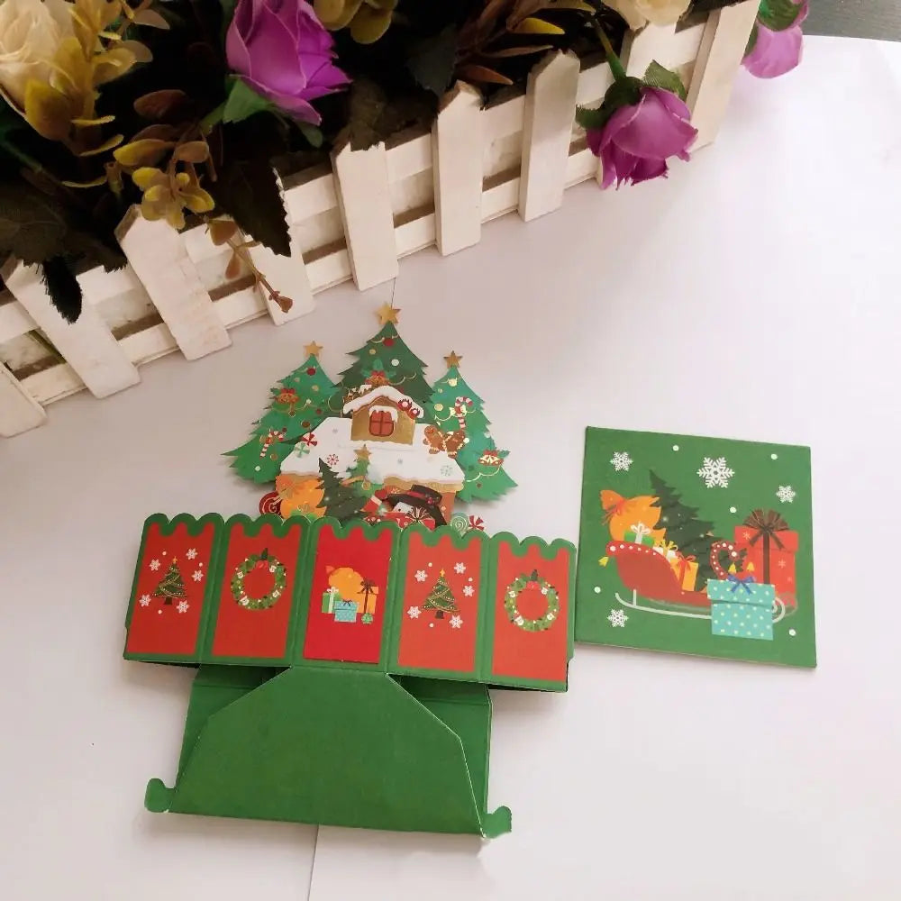 3D Pop Up Greeting Cards Merry Christmas Cards New Year Greeting Cards
