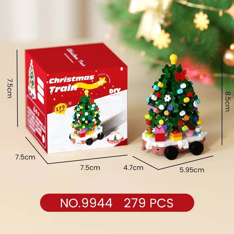 Christmas Gifts Reindeer Mini Building Blocks for Children Girl 6 Year Old christmas winter village mini blocks construction set