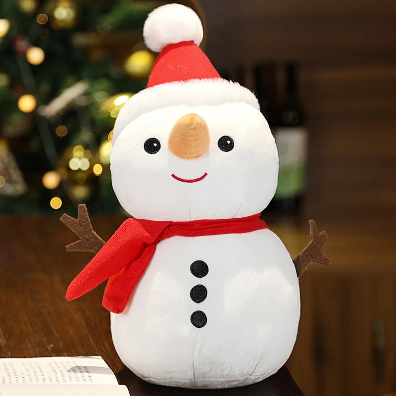 1pc 20CM Lovely Santa Claus Plush Toy Cute Elk Snowman Stuffed Doll Christmas Home Decor Kids New Year Gifts