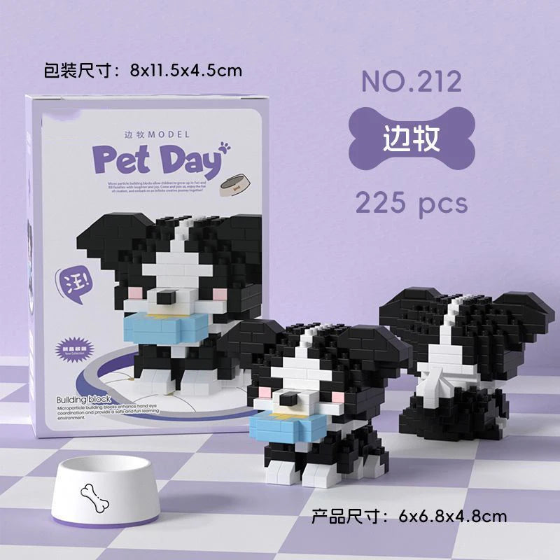 Animal Small Particle Dog Cat  Mini Building Blocks DIY Assembly Brick Sets Educational Toys for Kid 10 To 12 Year Birthday Gift