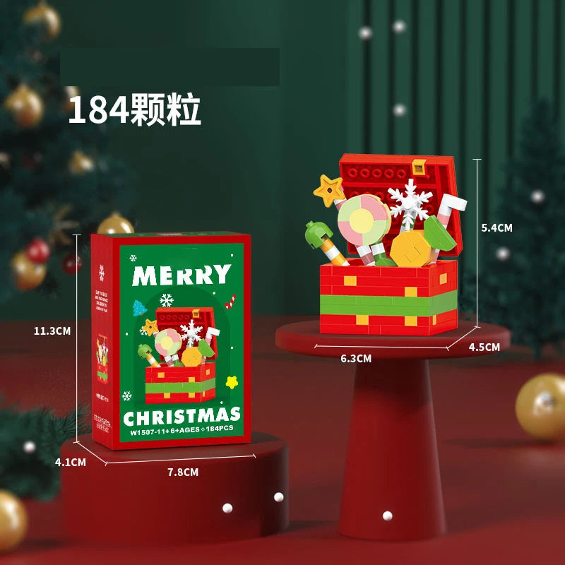 Christmas Gifts Reindeer Mini Building Blocks for Children Girl 6 Year Old christmas winter village mini blocks construction set