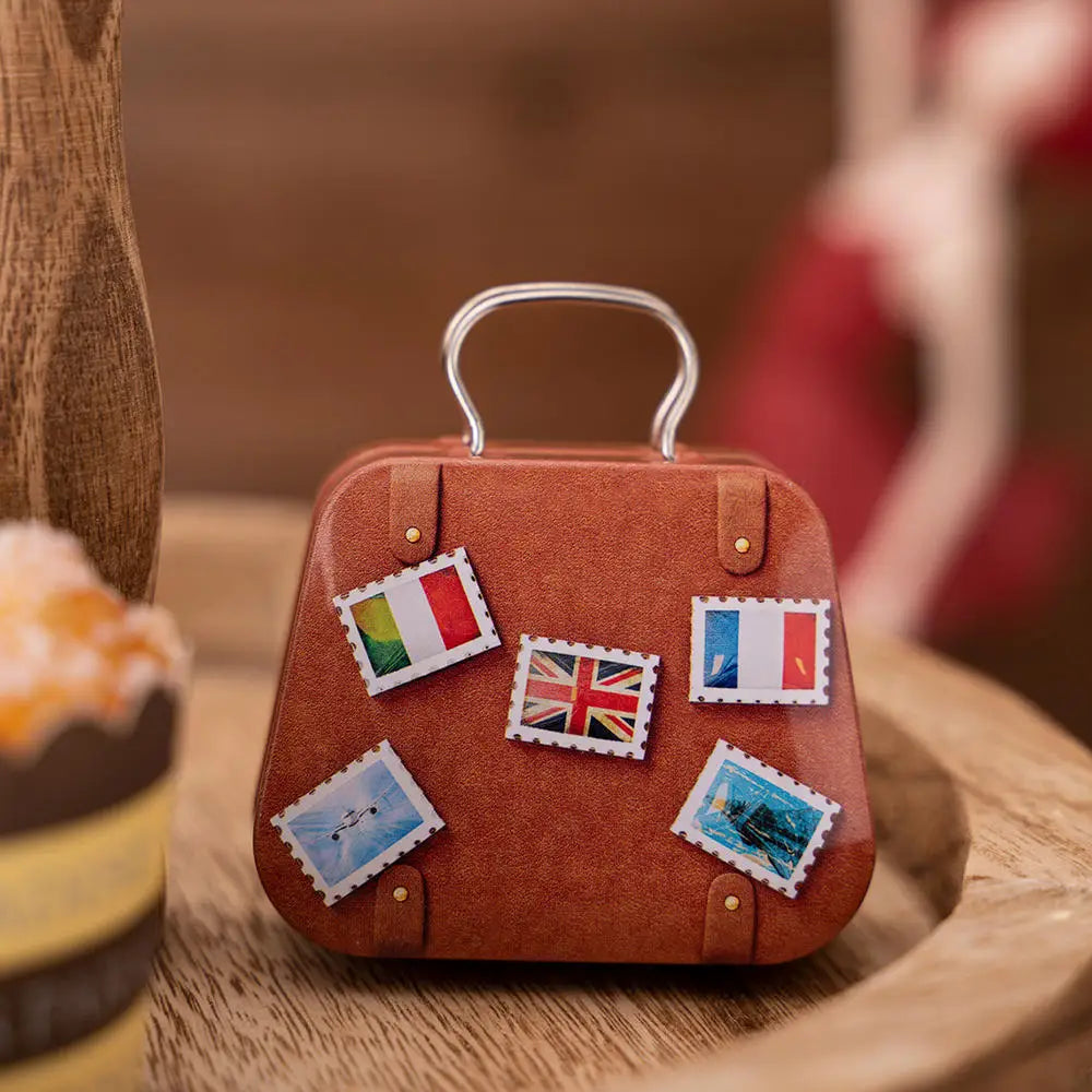 Christmas Decoration Metal Box Handbag Shape Tin Jar Jewelry