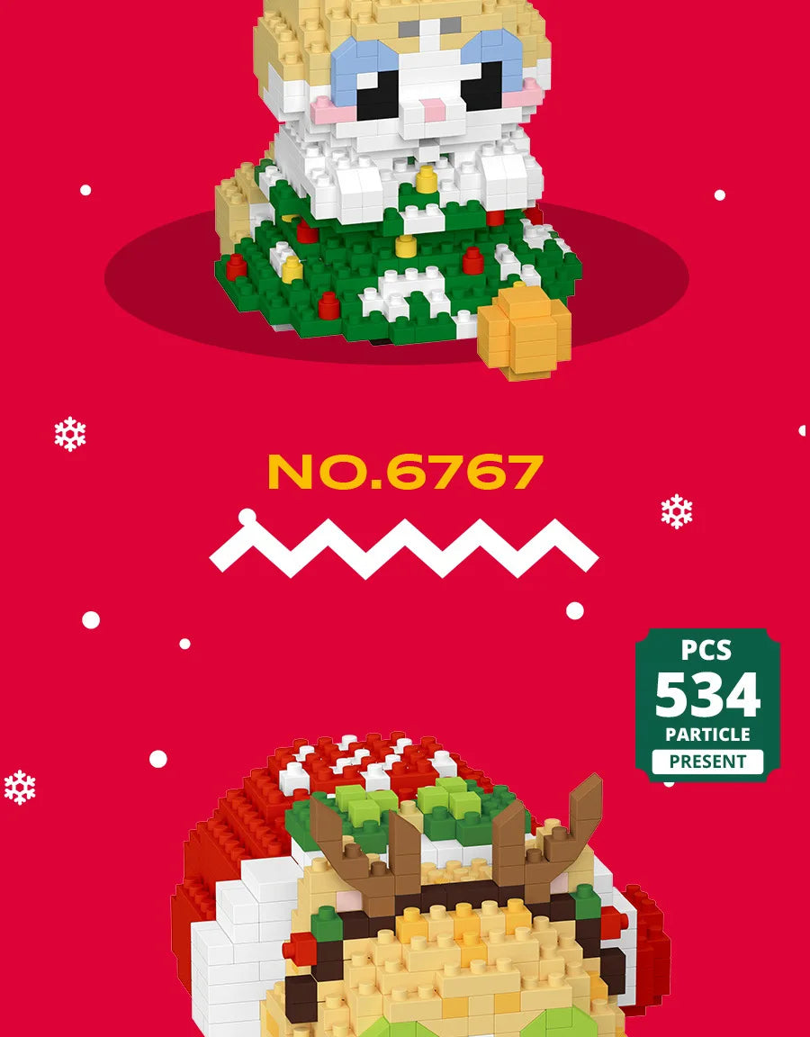 Christmas Gift Adults Particle Micro Building Blocks Bricks Construction Set Toys for Children Girl 6 Year Old Games Child Gifts