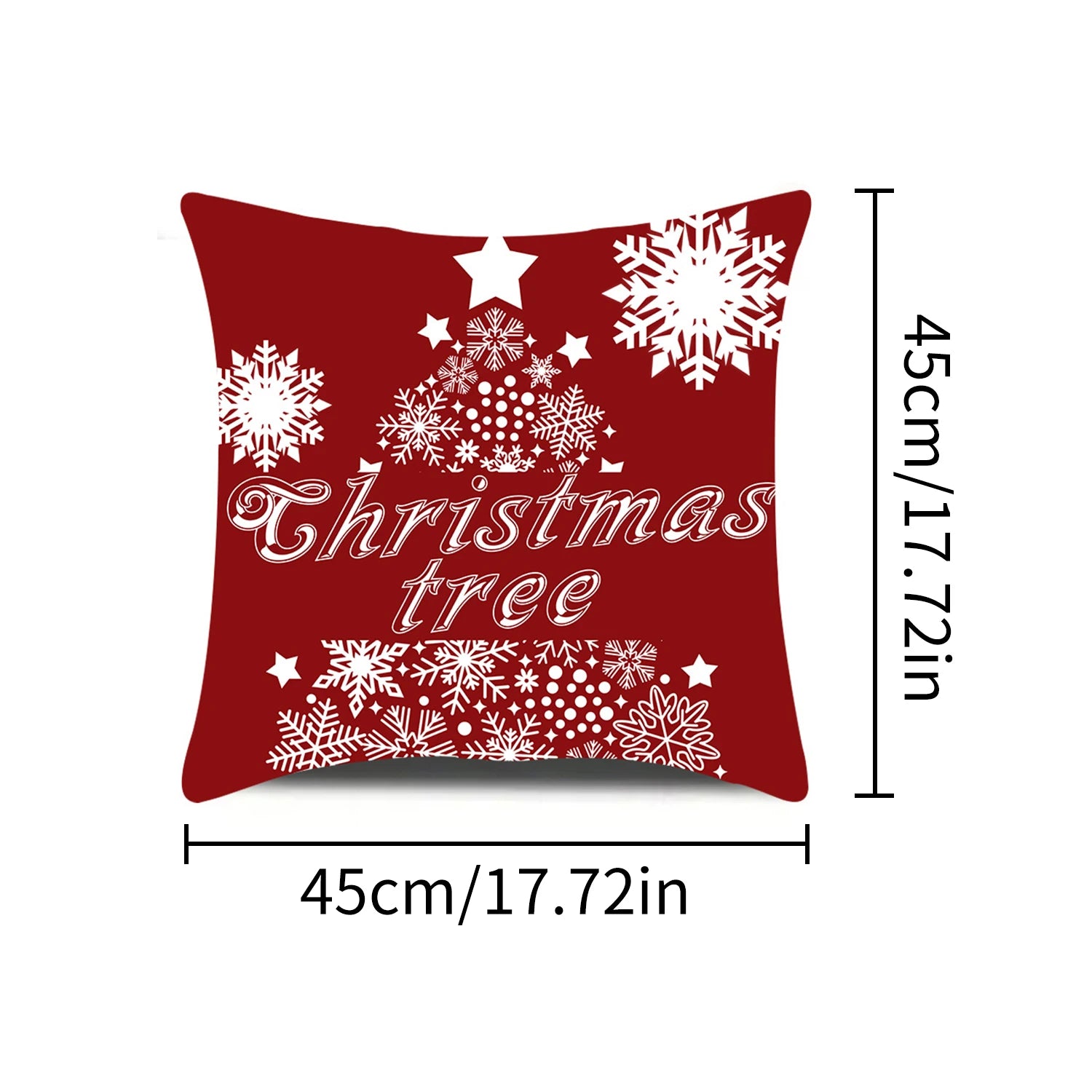 1pcs 2D Christmas Pillow Cover Xmas Party Decoration Xmas Holiday Santa Claus Pillow Cover Navidad Natal New Year Gift
