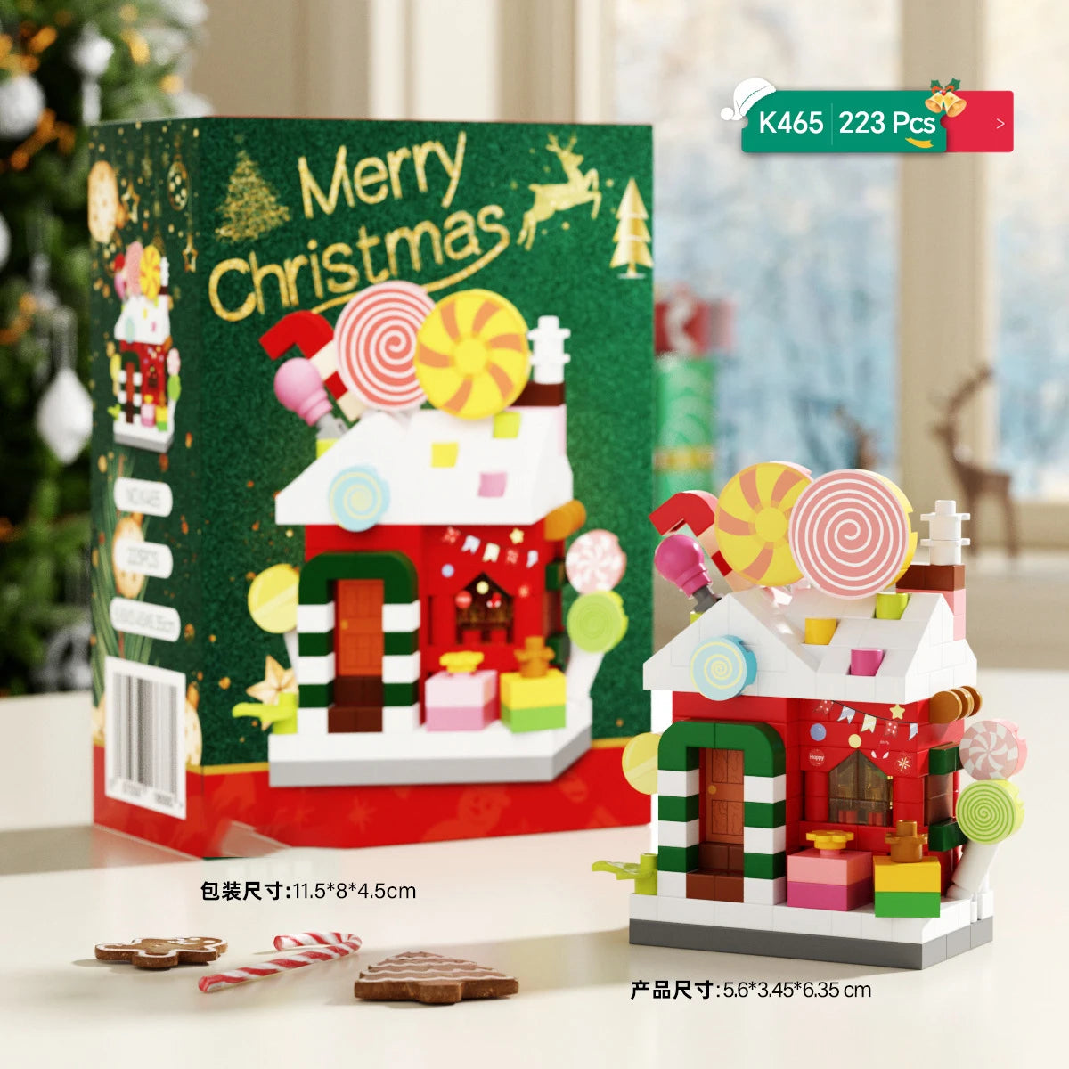 Christmas Gifts Reindeer Mini Building Blocks for Children Girl 6 Year Old christmas winter village mini blocks construction set
