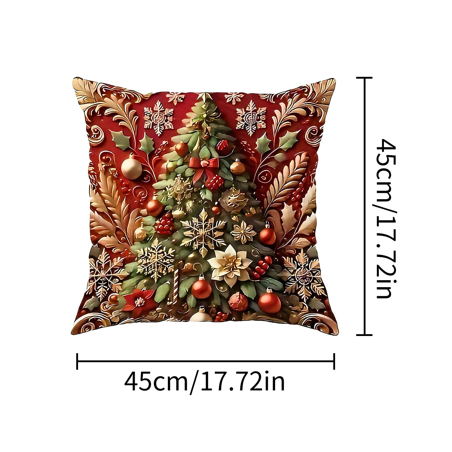 1pcs 2D Christmas Pillow Cover Xmas Party Decoration Xmas Holiday Santa Claus Pillow Cover Navidad Natal New Year Gift