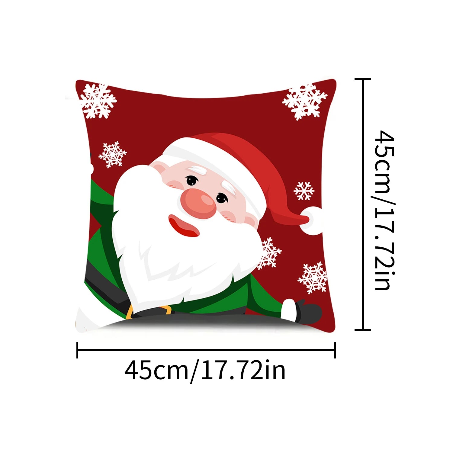 1pcs 2D Christmas Pillow Cover Xmas Party Decoration Xmas Holiday Santa Claus Pillow Cover Navidad Natal New Year Gift