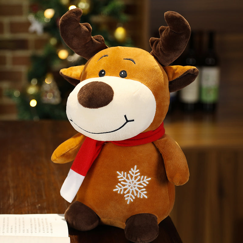 1pc 20CM Lovely Santa Claus Plush Toy Cute Elk Snowman Stuffed Doll Christmas Home Decor Kids New Year Gifts