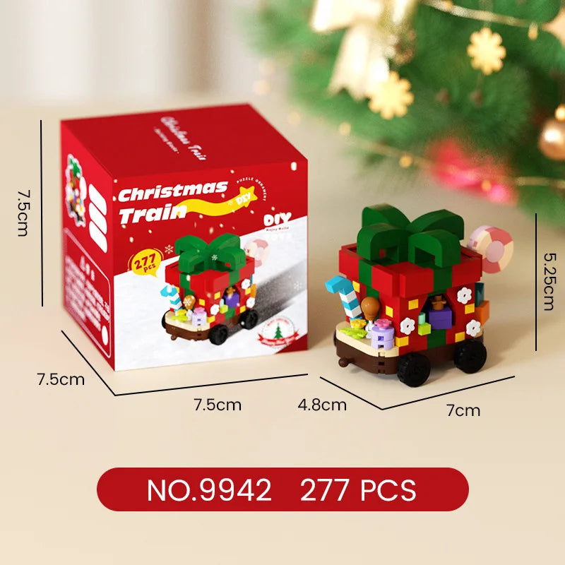 Christmas Gifts Reindeer Mini Building Blocks for Children Girl 6 Year Old christmas winter village mini blocks construction set