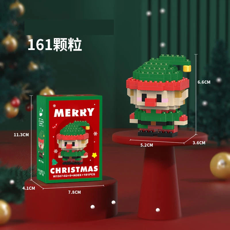 Christmas Gifts Reindeer Mini Building Blocks for Children Girl 6 Year Old christmas winter village mini blocks construction set