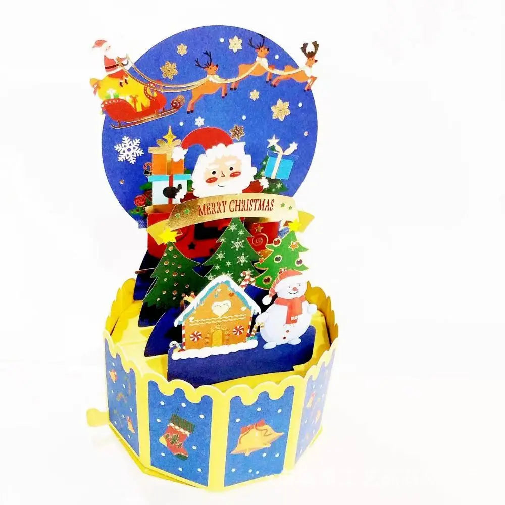 3D Pop Up Greeting Cards Merry Christmas Cards New Year Greeting Cards