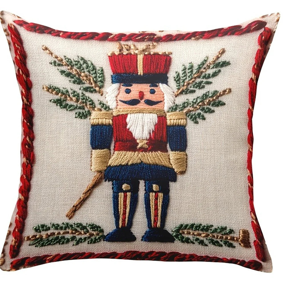 4PcChristmas Nutcracker Printed Pillowcase