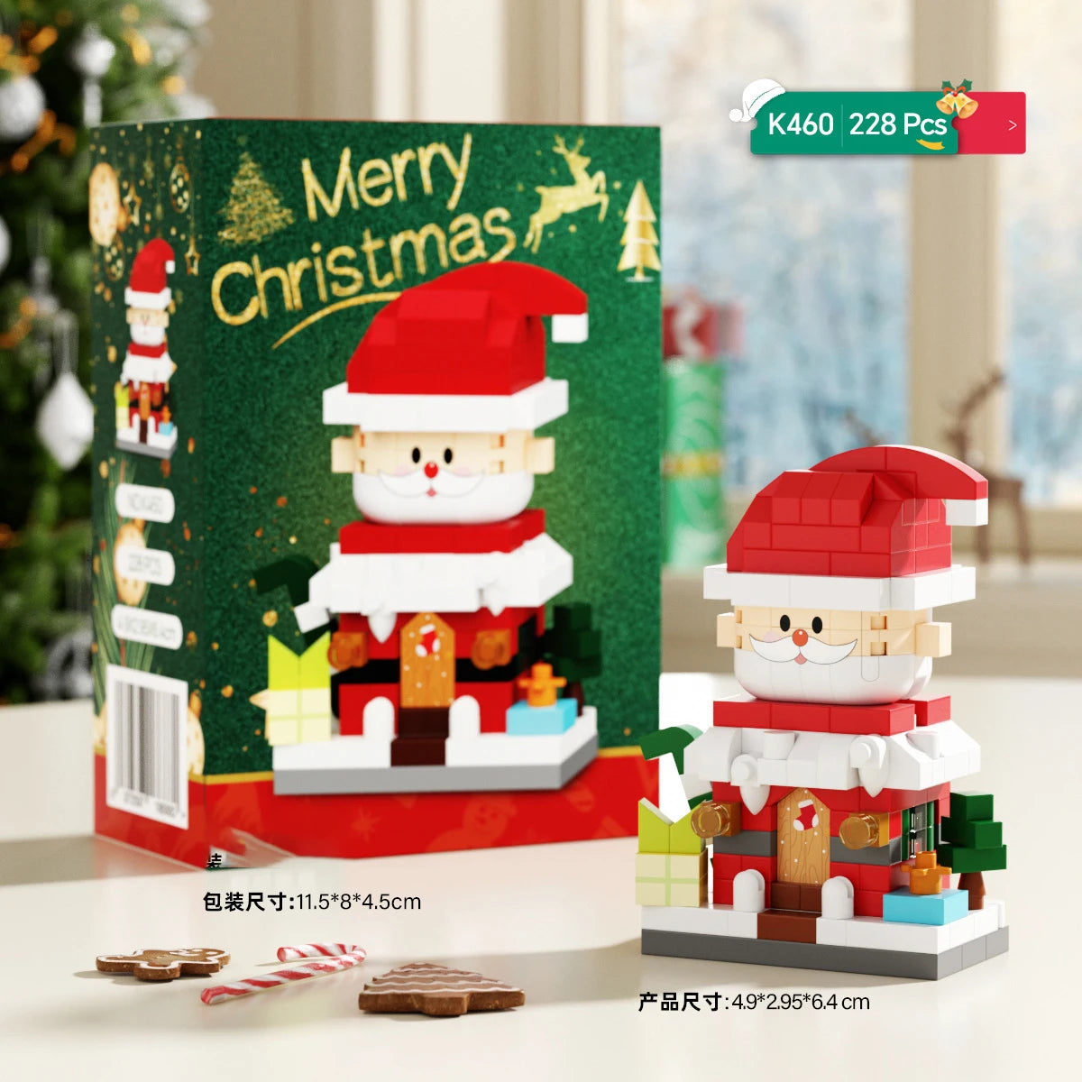 Christmas Gifts Reindeer Mini Building Blocks for Children Girl 6 Year Old christmas winter village mini blocks construction set