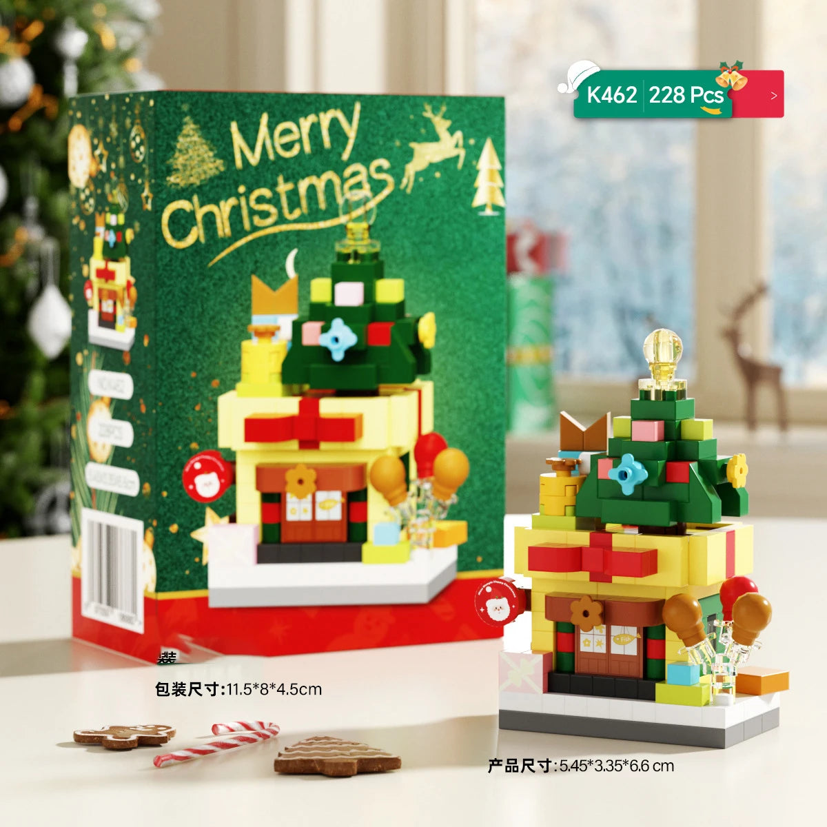 Christmas Gifts Reindeer Mini Building Blocks for Children Girl 6 Year Old christmas winter village mini blocks construction set