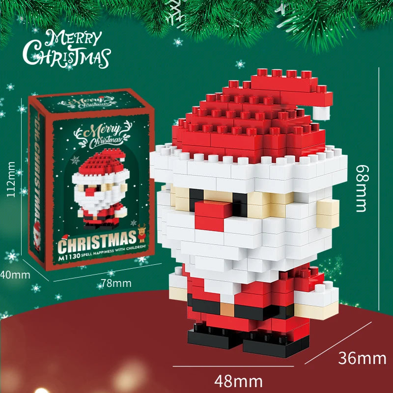 Christmas Gifts Reindeer Mini Building Blocks for Children Girl 6 Year Old christmas winter village mini blocks construction set