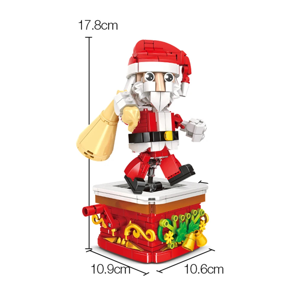 Christmas Train Christmas Tree Elk Christmas House Building Blocks Xmas Tree Decor For Kids