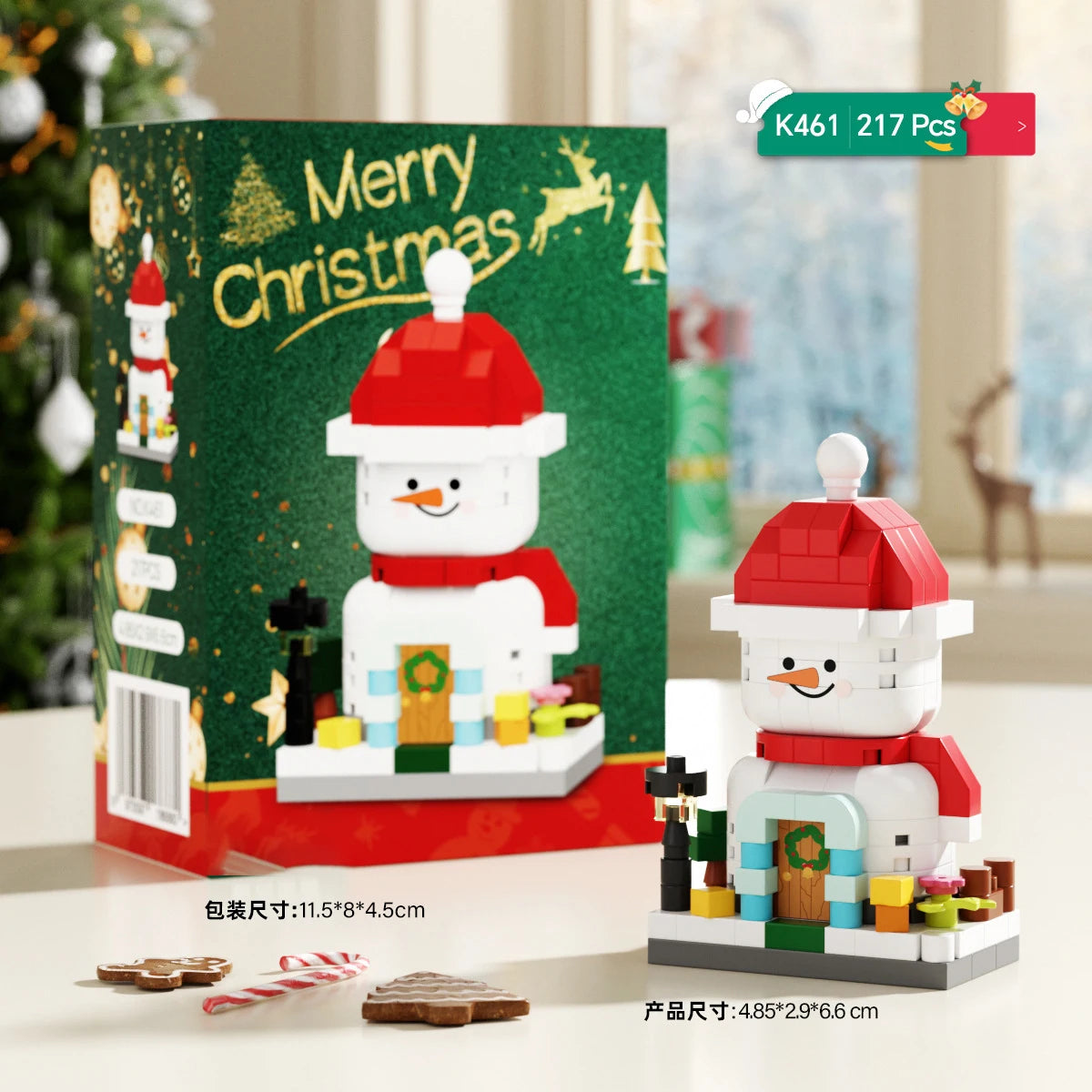 Christmas Gifts Reindeer Mini Building Blocks for Children Girl 6 Year Old christmas winter village mini blocks construction set