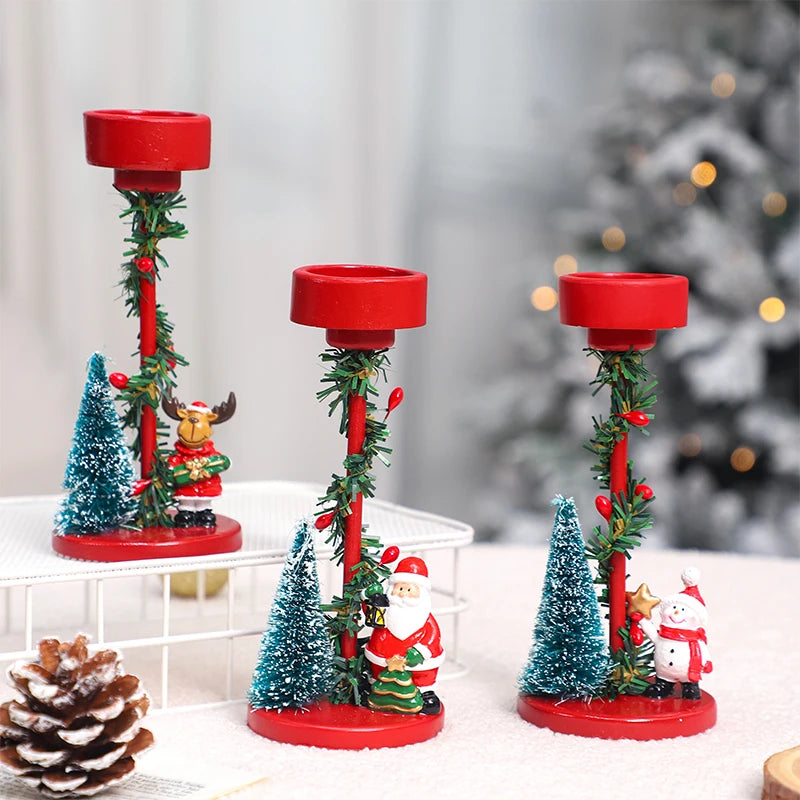 Christmas Candle Holder Decoration Christmas Interior Decoration Candle Holder