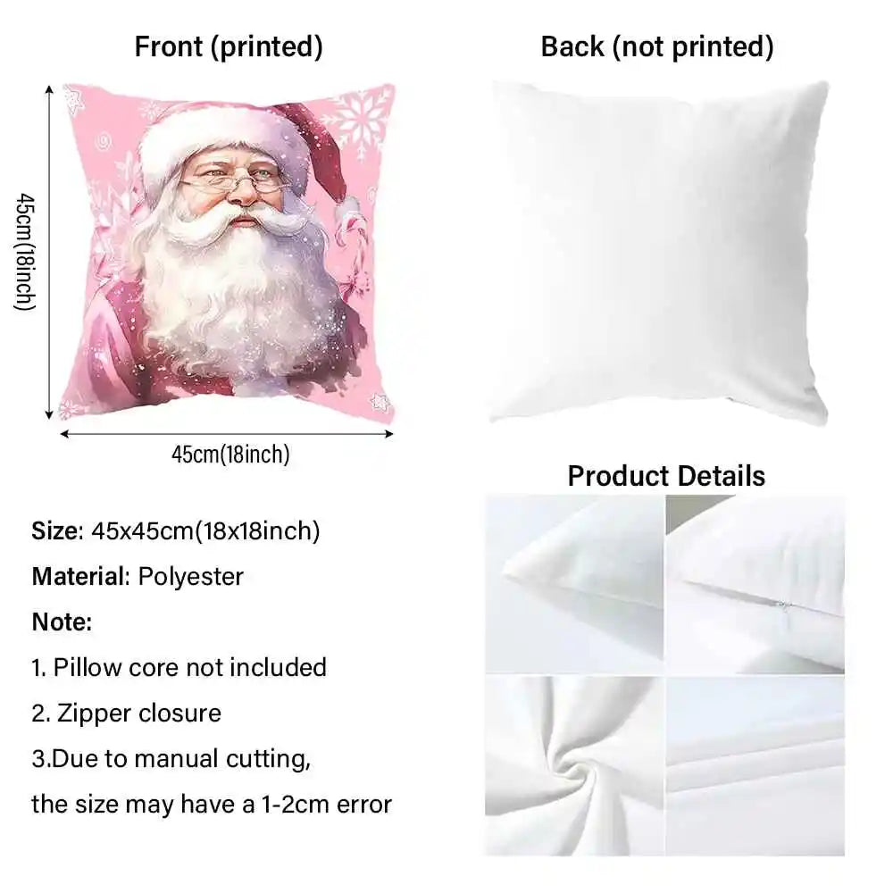 4PcChristmas Nutcracker Printed Pillowcase