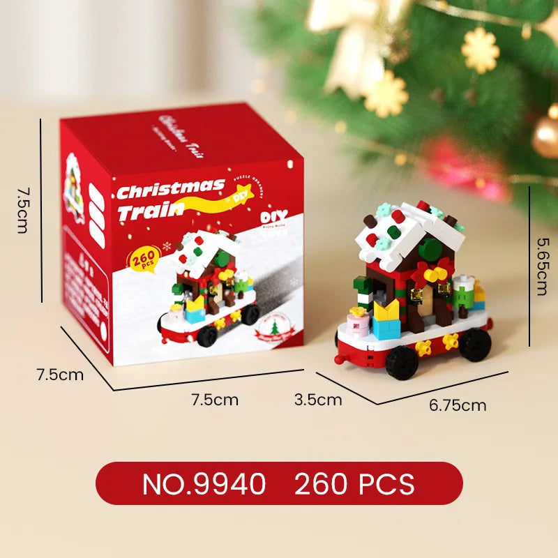 Christmas Gifts Reindeer Mini Building Blocks for Children Girl 6 Year Old christmas winter village mini blocks construction set