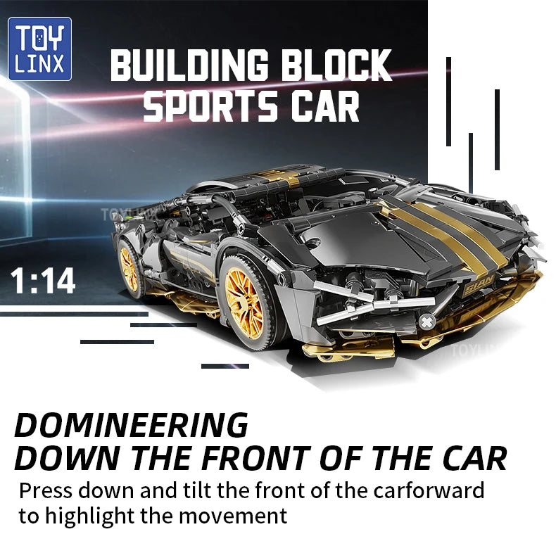 ToylinX Technology  Building Blocks Car Speeding Vehicle Racing Bricks Toys