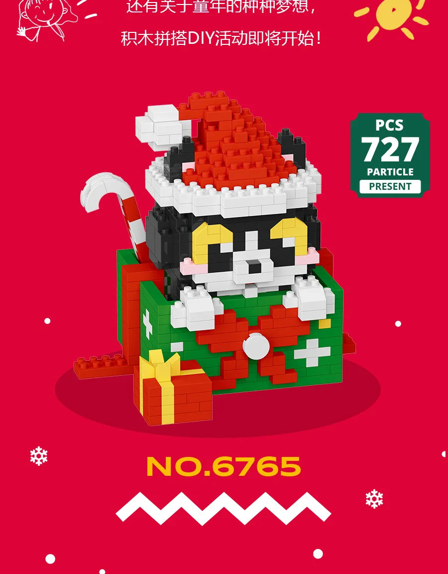 Christmas Gift Adults Particle Micro Building Blocks Bricks Construction Set Toys for Children Girl 6 Year Old Games Child Gifts