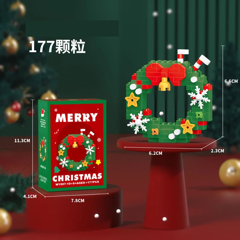 Christmas Gifts Reindeer Mini Building Blocks for Children Girl 6 Year Old christmas winter village mini blocks construction set