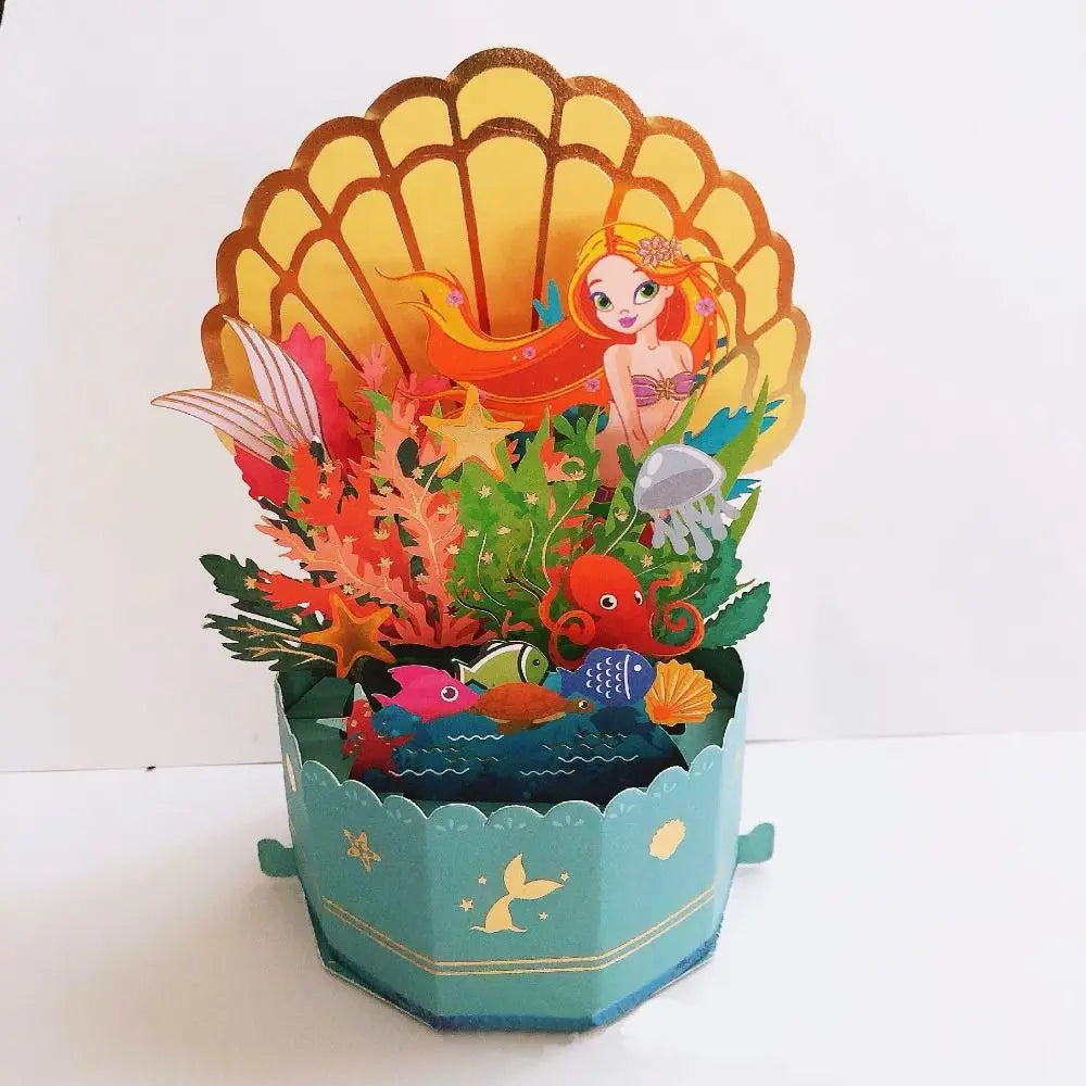 3D Pop Up Greeting Cards Merry Christmas Cards New Year Greeting Cards