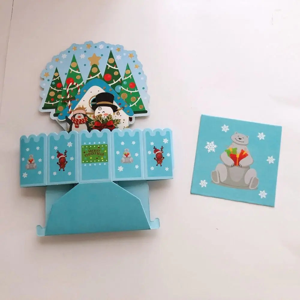 3D Pop Up Greeting Cards Merry Christmas Cards New Year Greeting Cards