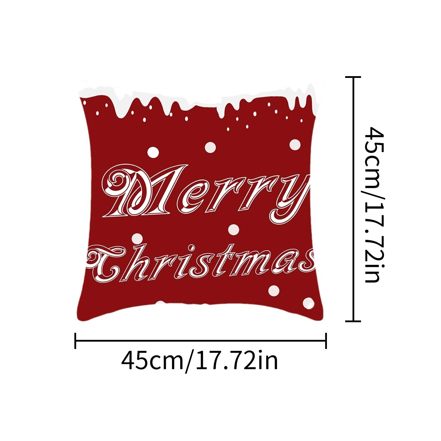 1pcs 2D Christmas Pillow Cover Xmas Party Decoration Xmas Holiday Santa Claus Pillow Cover Navidad Natal New Year Gift