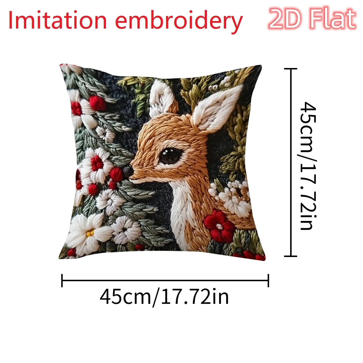 1pcs 2D Christmas Pillow Cover Xmas Party Decoration Xmas Holiday Santa Claus Pillow Cover Navidad Natal New Year Gift